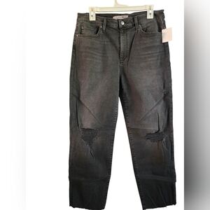 NWT Joe's Jeans Flawless Black High Rise Straight Crop Jeans, Size 31